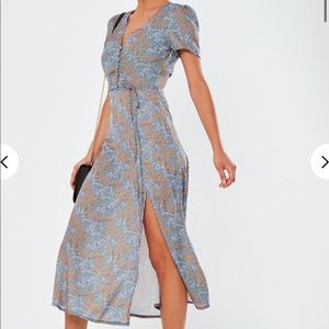 Floral tea dress *never worn* w/tags